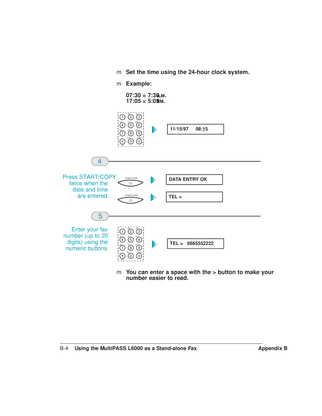 Canon manual 4Using the MultiPASS L6000 as a Stand-alone Fax 