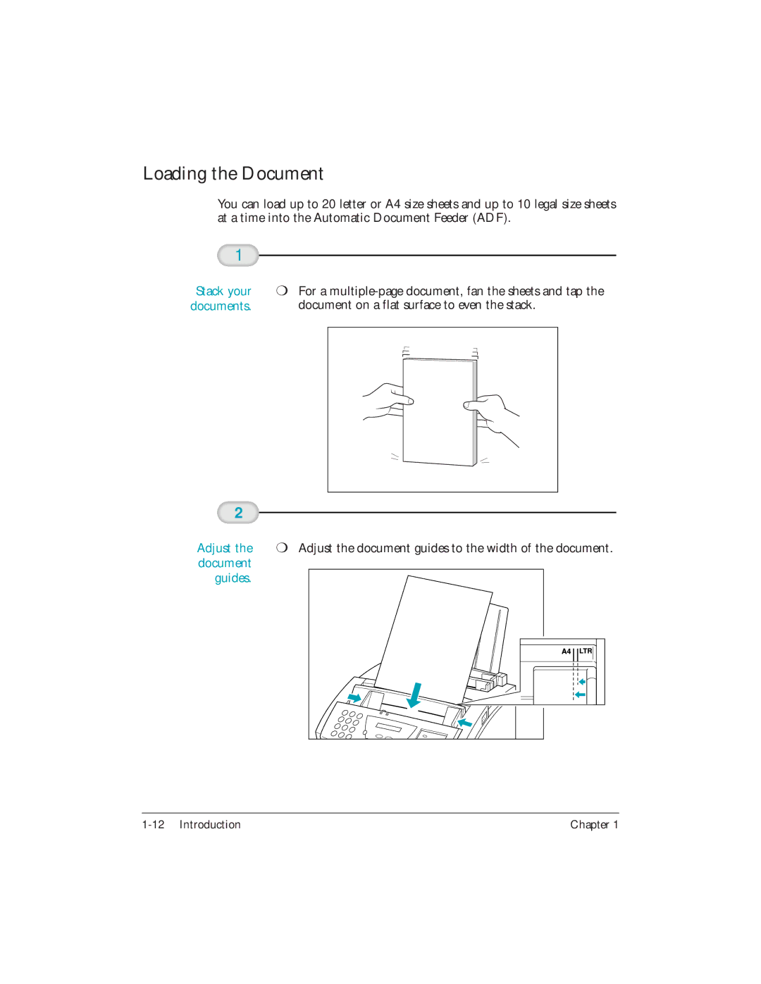 Canon L6000 manual Loading the Document, Stack your 