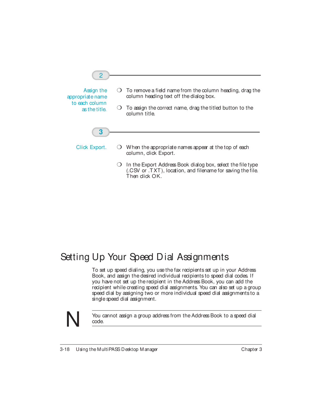 Canon L6000 manual Setting Up Your Speed Dial Assignments, Click Export 