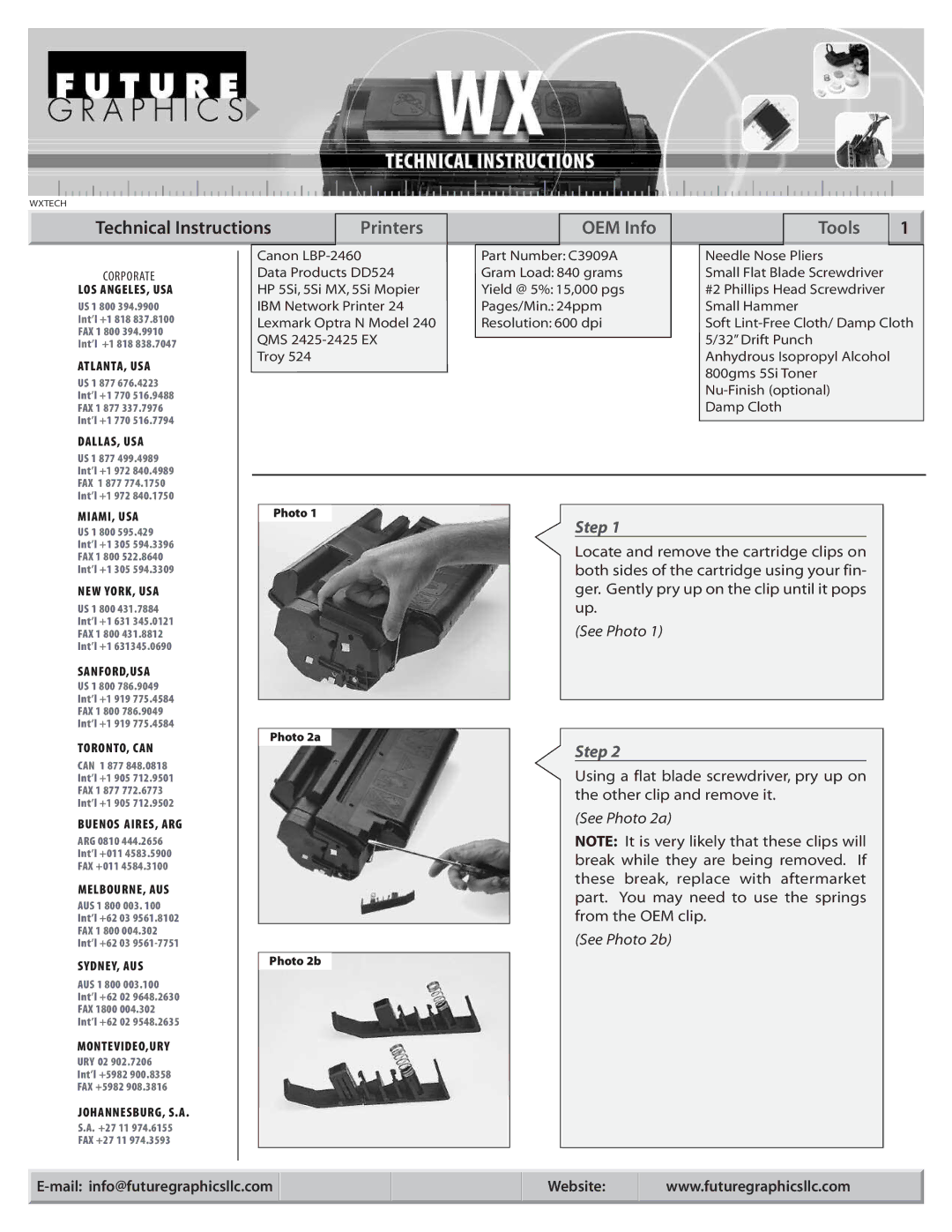 Canon LBP-2460 manual Printers OEM Info Tools 