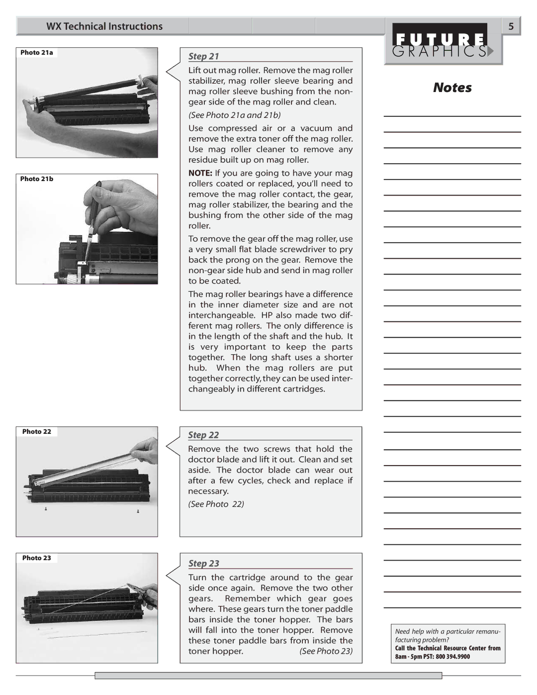 Canon LBP-2460 manual See Photo 21a and 21b 