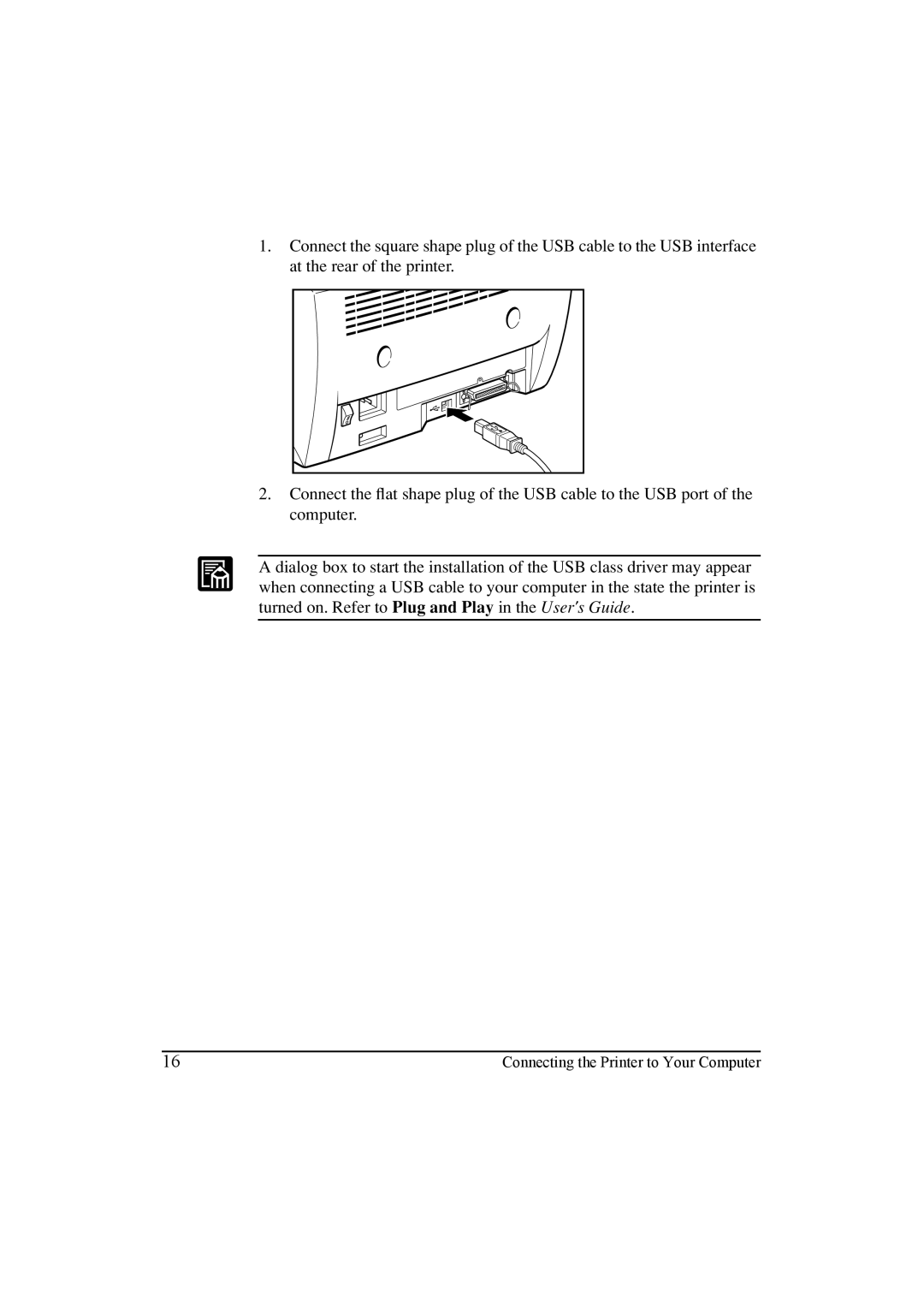 Canon LBP-810 manual Connecting the Printer to Your Computer 