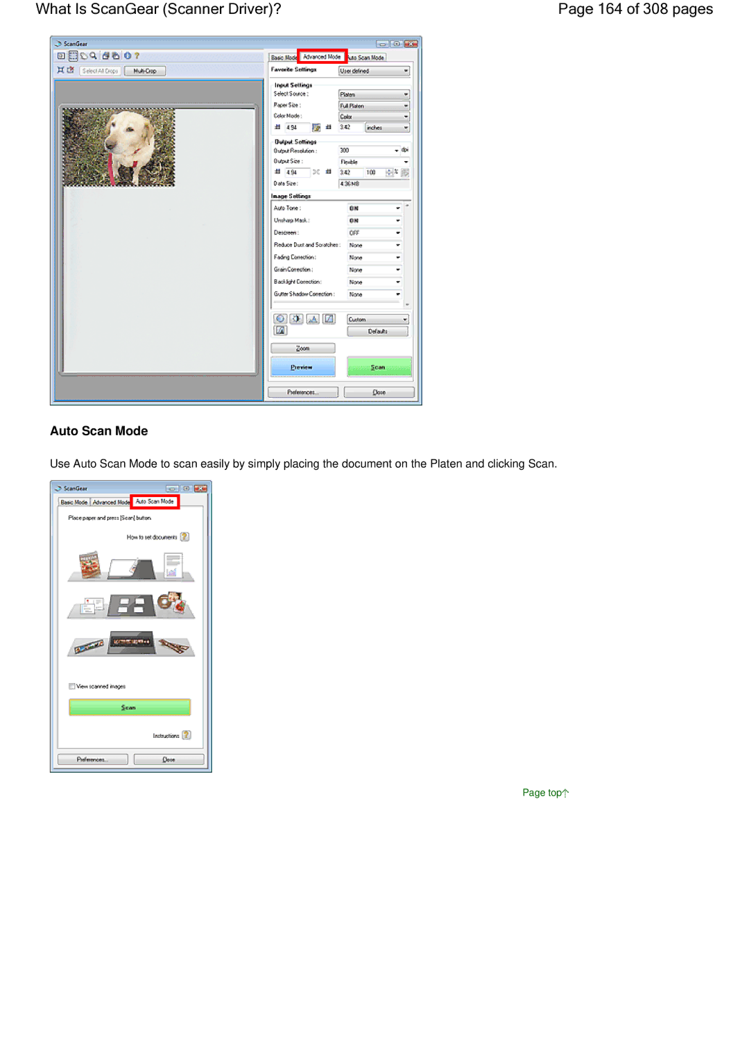 Canon LiDE 700F manual What Is ScanGear Scanner Driver? 164 of 308 pages, Auto Scan Mode 