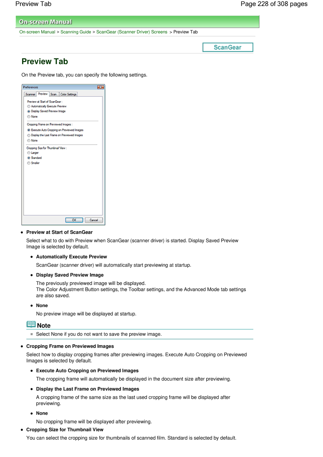 Canon LiDE 700F manual Preview Tab 228 of 308 pages 