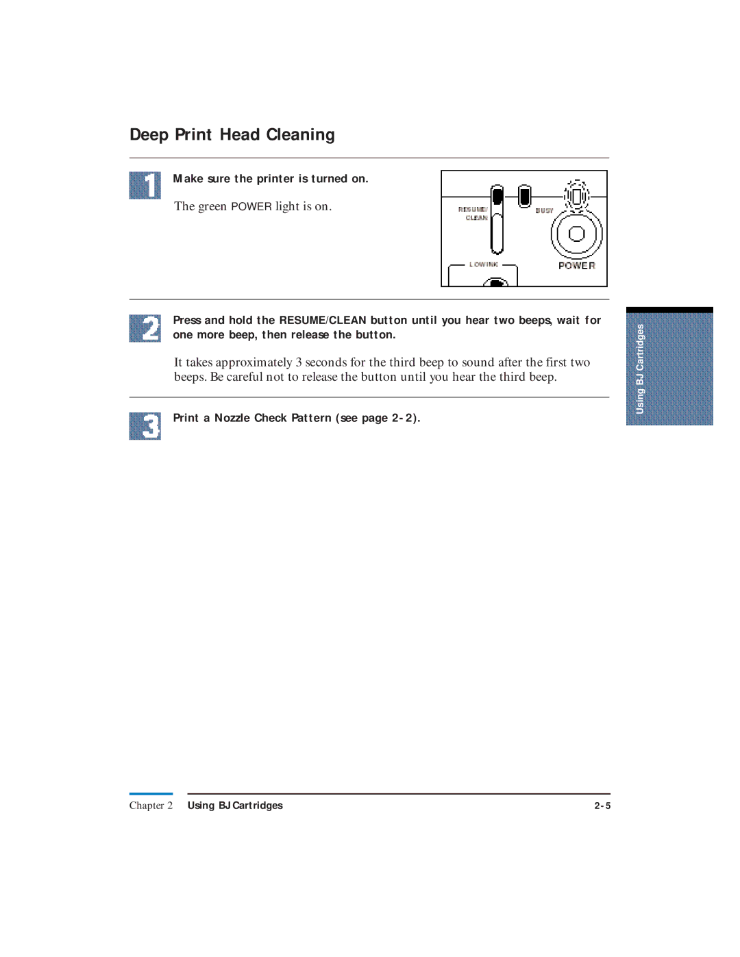 Canon LR1 user manual Deep Print Head Cleaning 