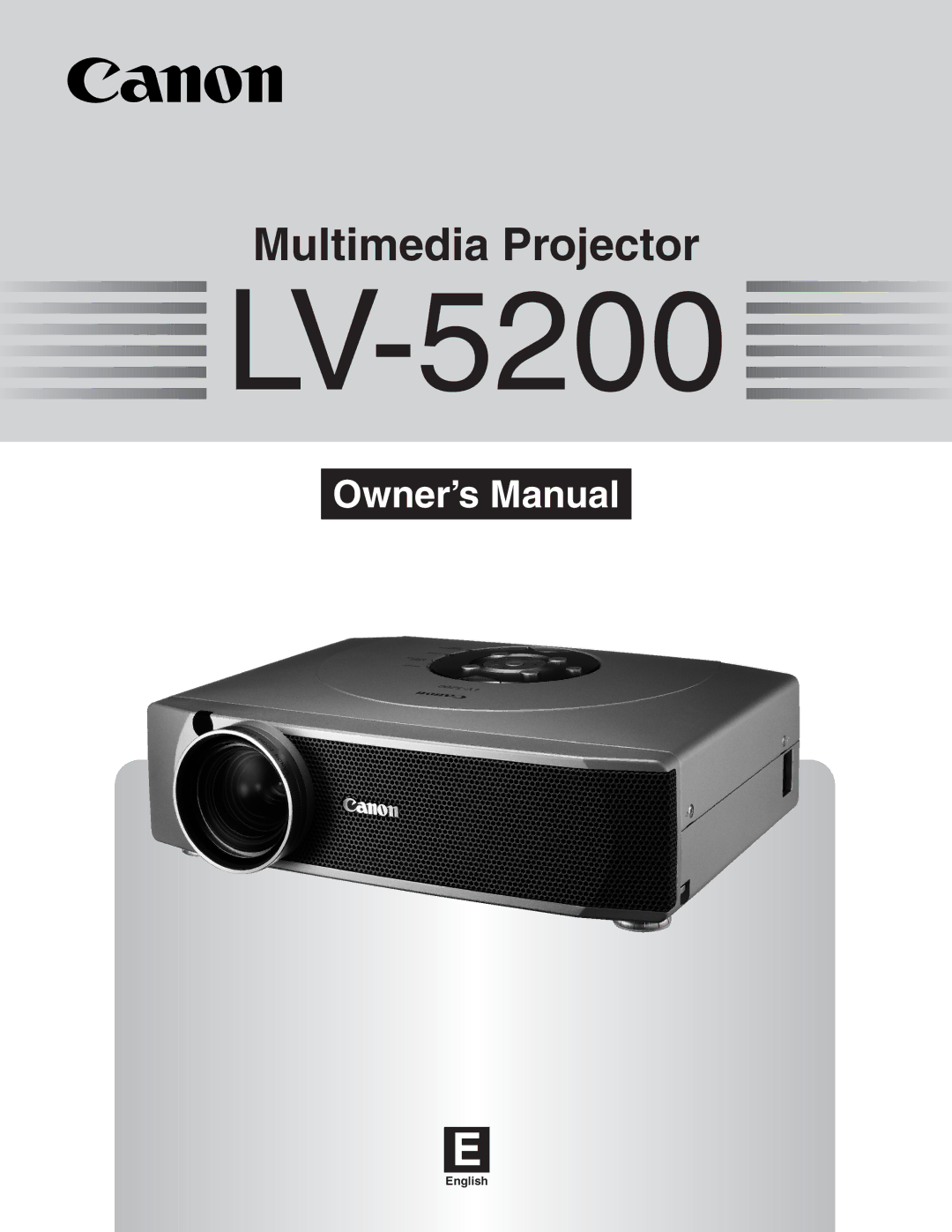 Canon LV-5200 owner manual 