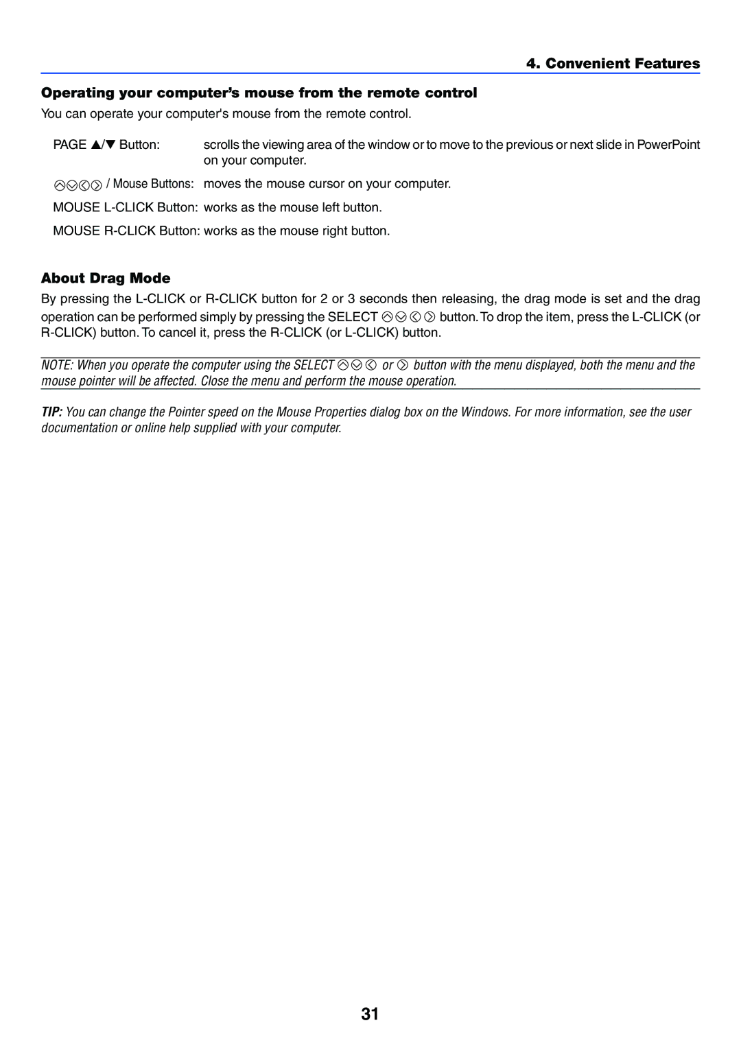 Canon LV-7255 manual About Drag Mode 