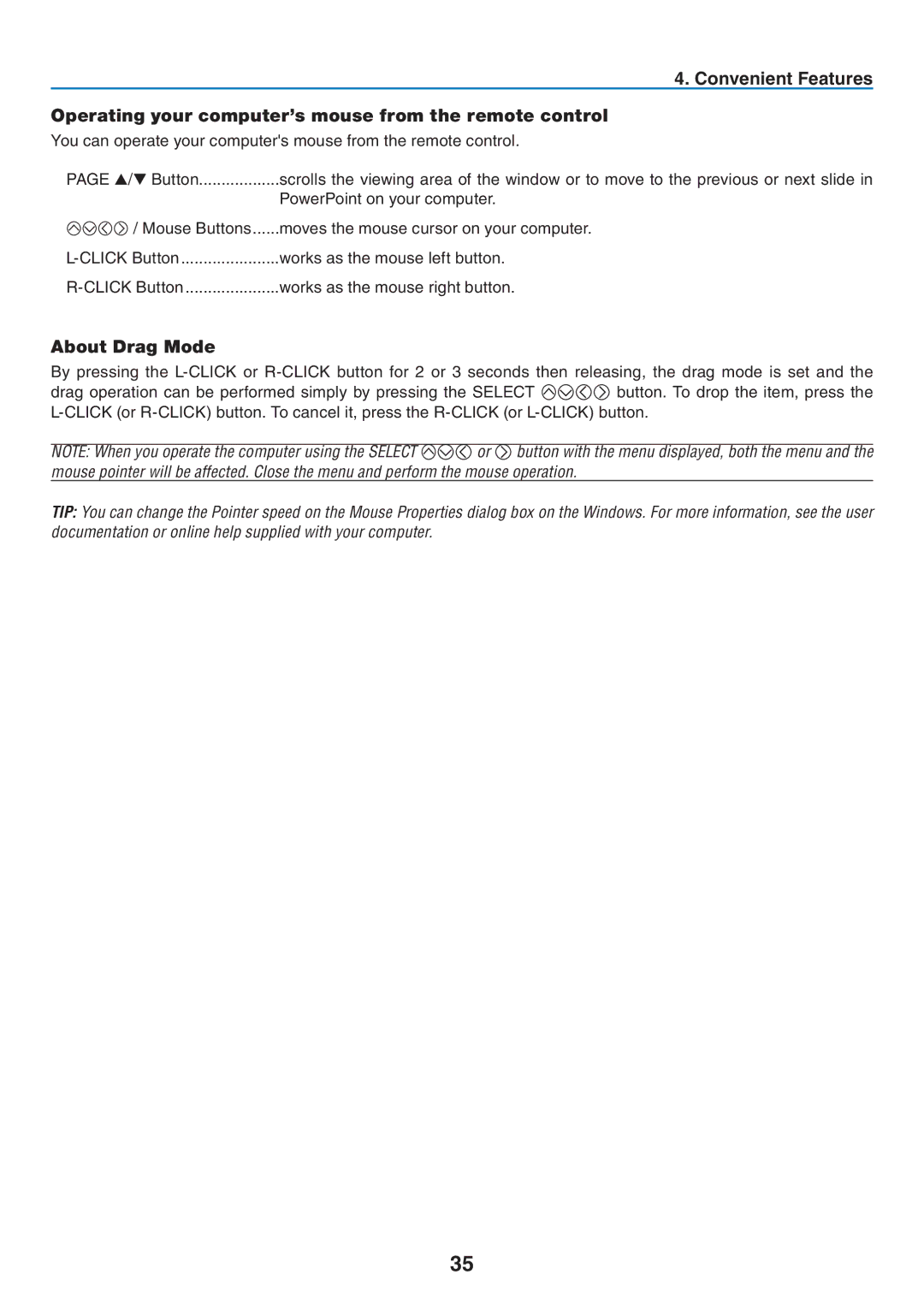 Canon LV-X7, LV-7260, LV-7265 user manual About Drag Mode 