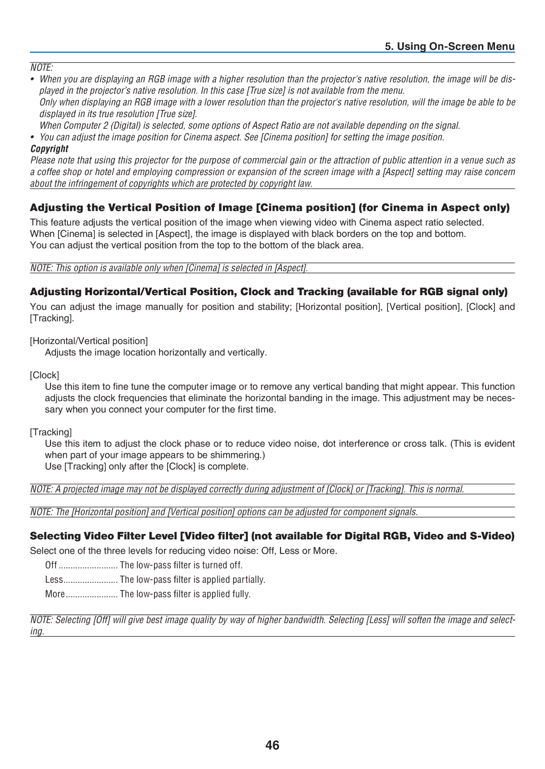 Canon LV-7265, LV-7260, LV-X7 user manual Copyright 