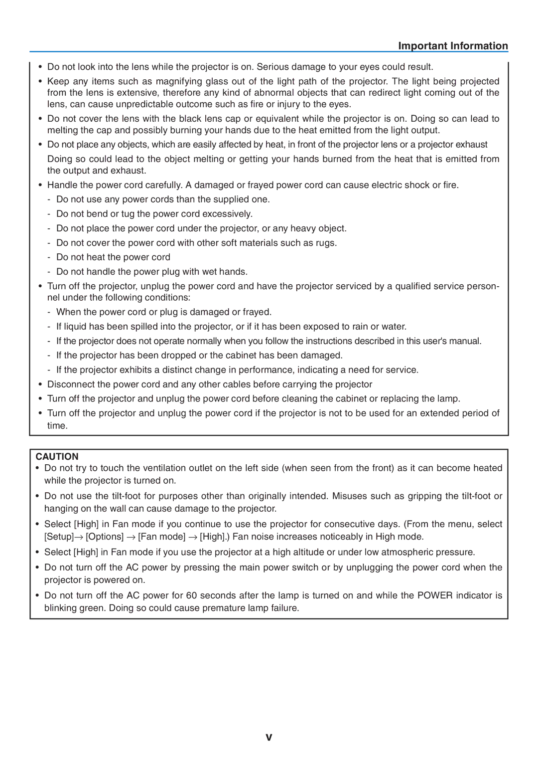 Canon LV-7260, LV-7265, LV-X7 user manual Important Information 