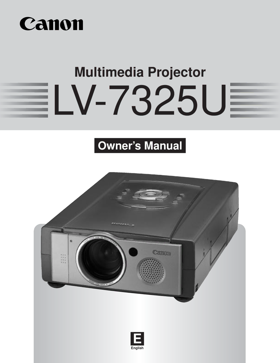 Canon LV-7325U owner manual 