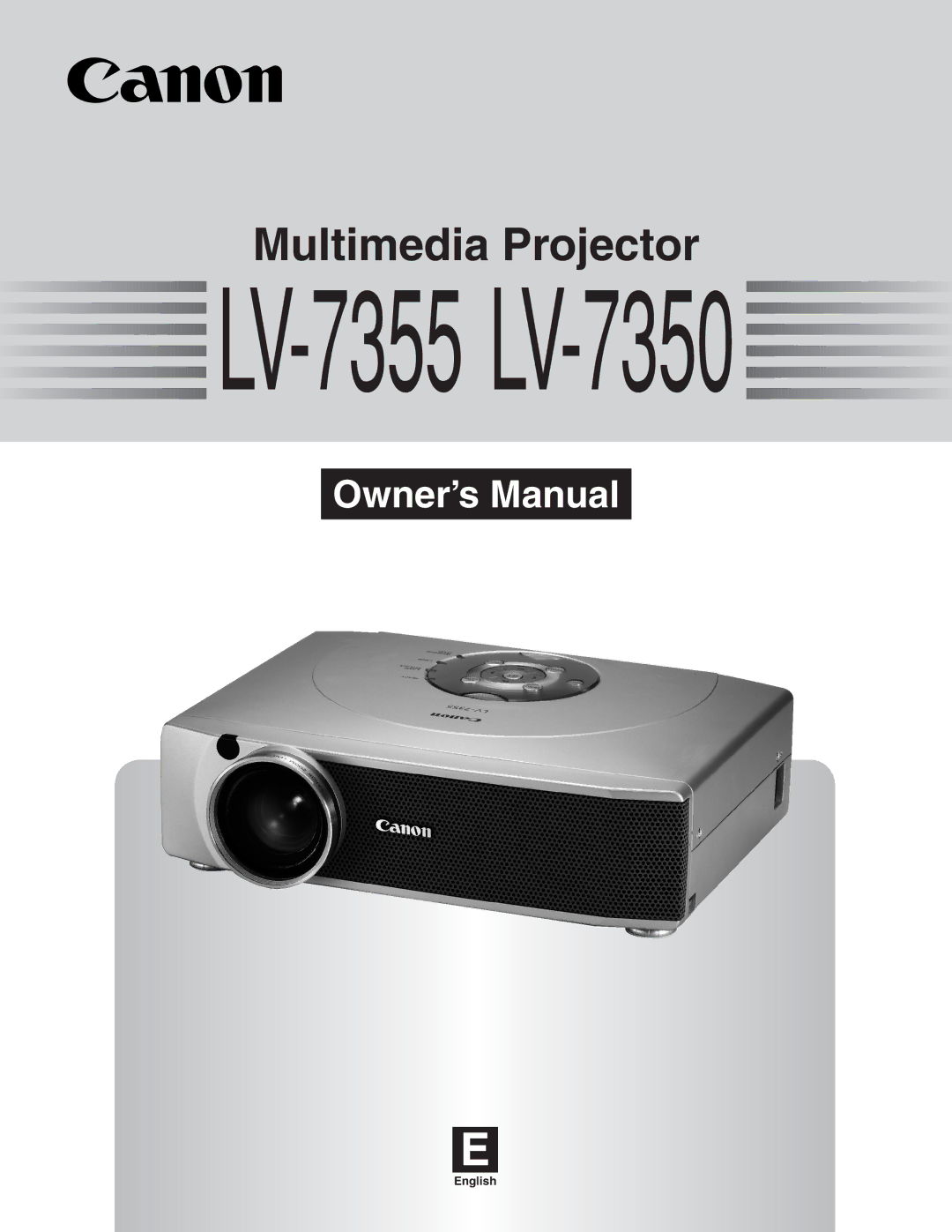 Canon LV-7355 LV-7350 owner manual 