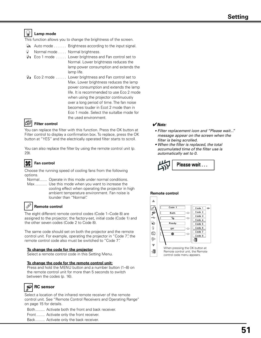 Canon LV-7585 user manual RC sensor 