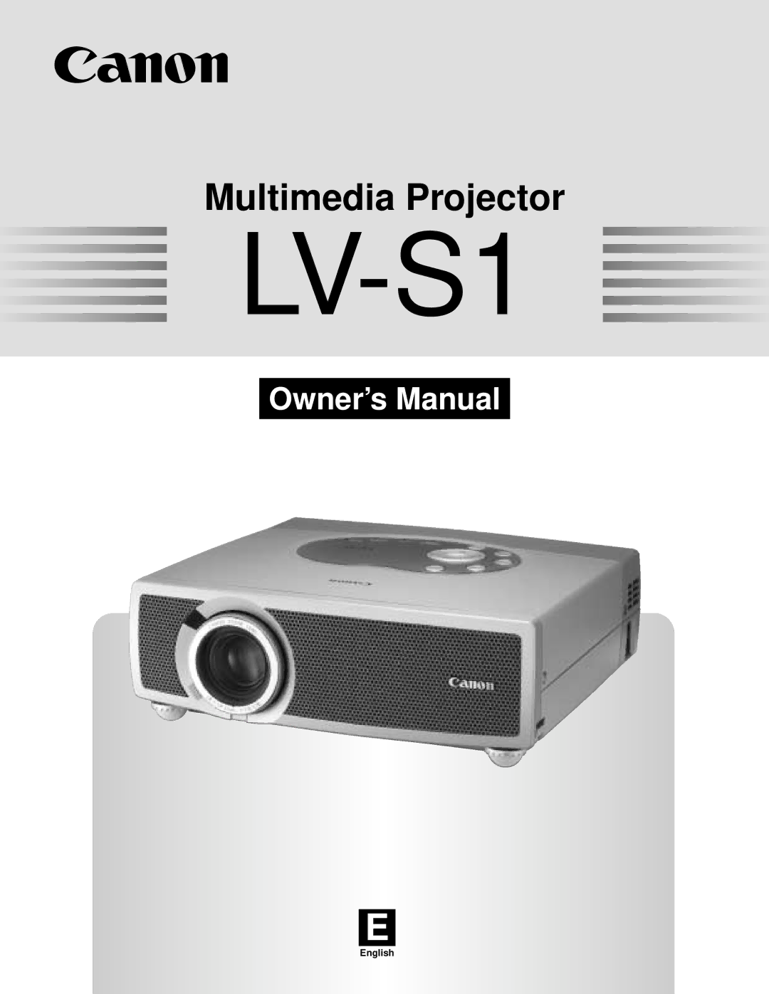 Canon LV-S1 owner manual 