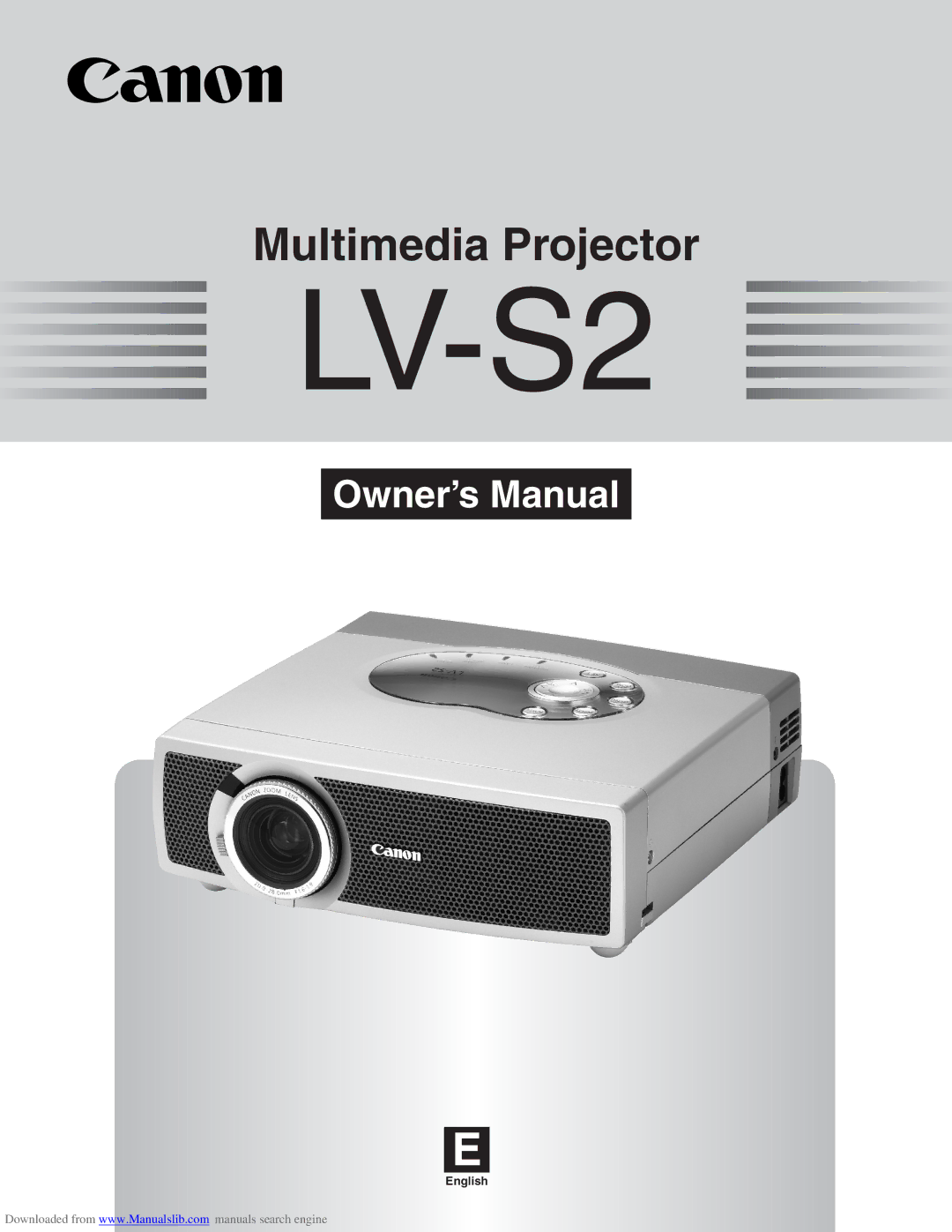 Canon LV-S2 owner manual 