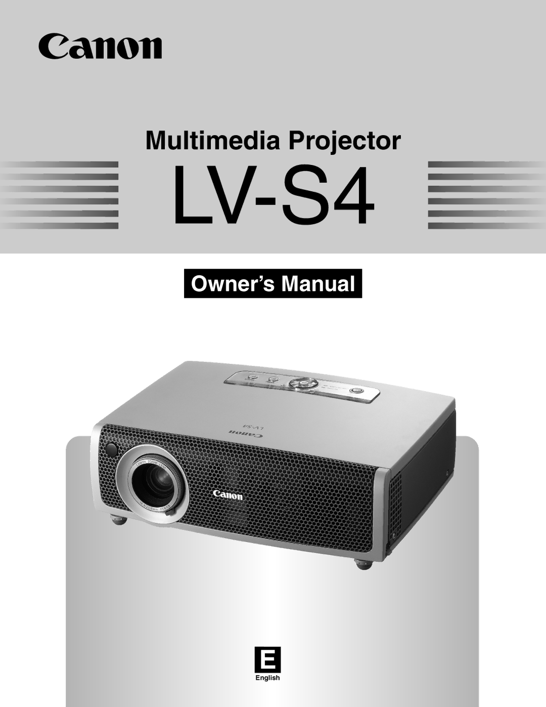 Canon LV-S4 manual 