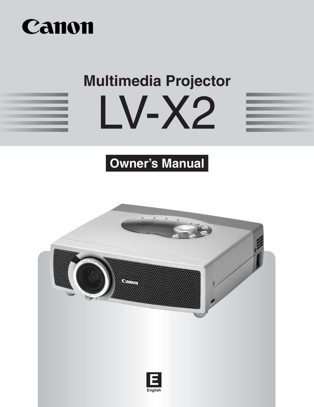 Canon LV-X2 owner manual 