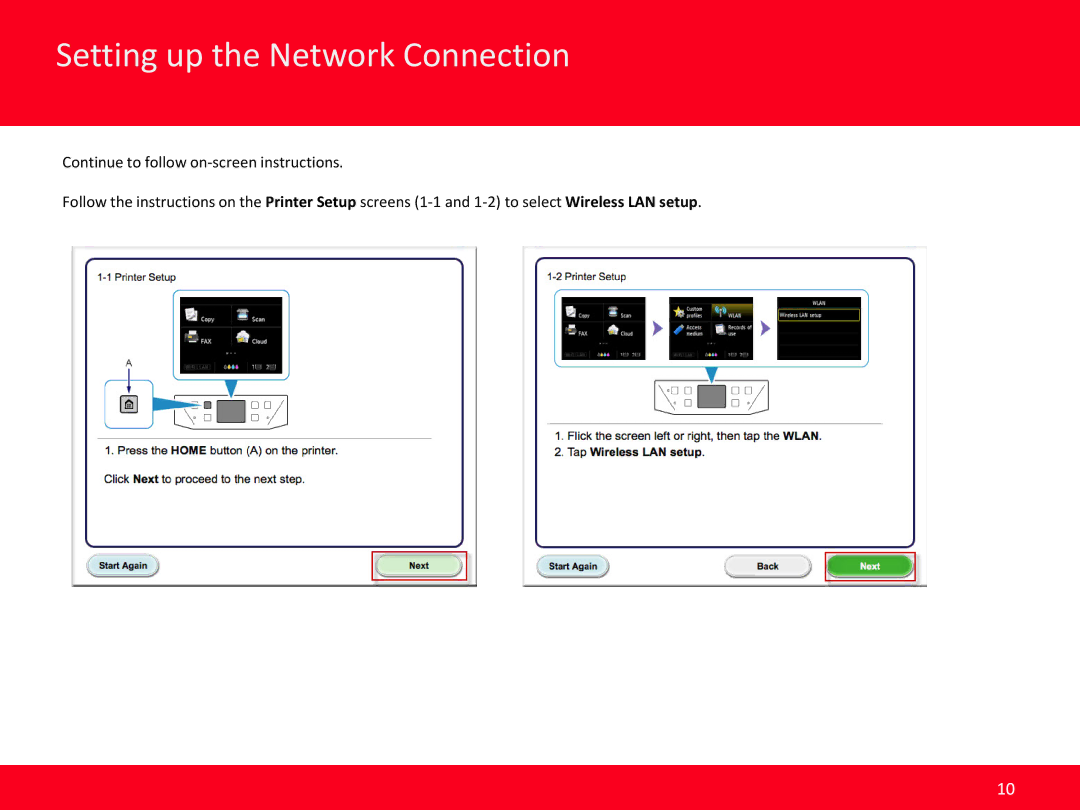 Canon MB2320 manual Setting up the Network Connection 