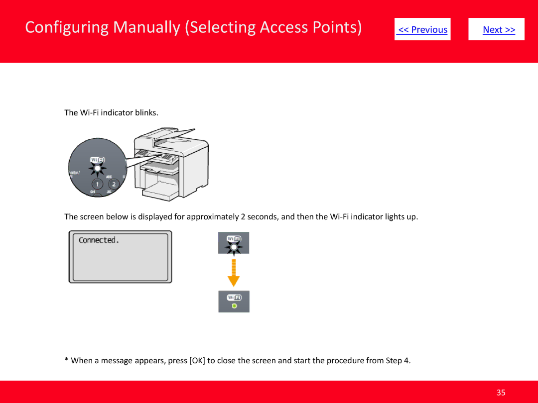 Canon MF4570dw manual Configuring Manually Selecting Access Points 