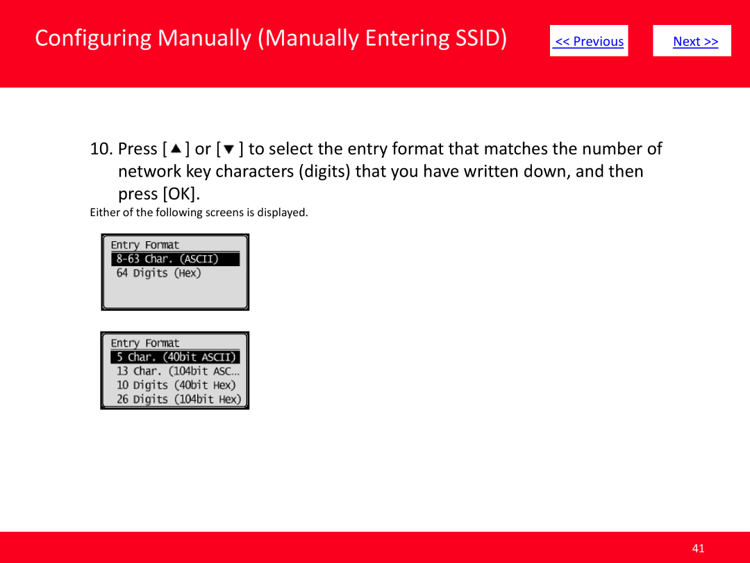 Canon MF4570dw manual Either of the following screens is displayed 