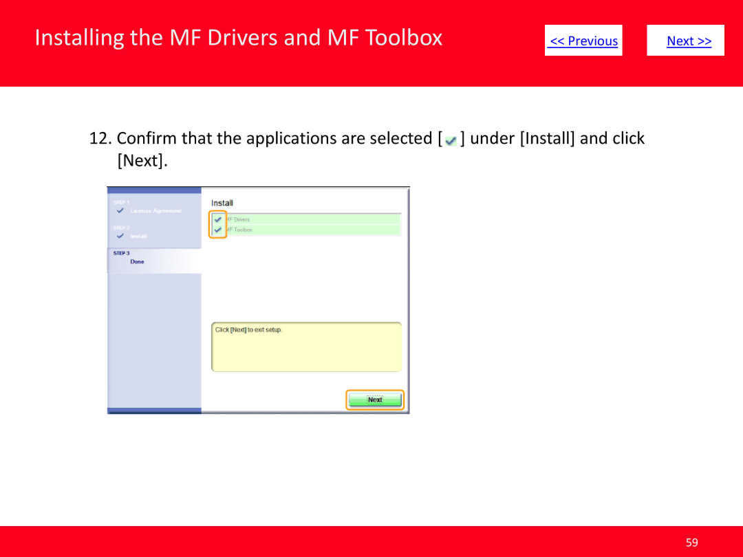 Canon MF4570dw manual Installing the MF Drivers and MF Toolbox 