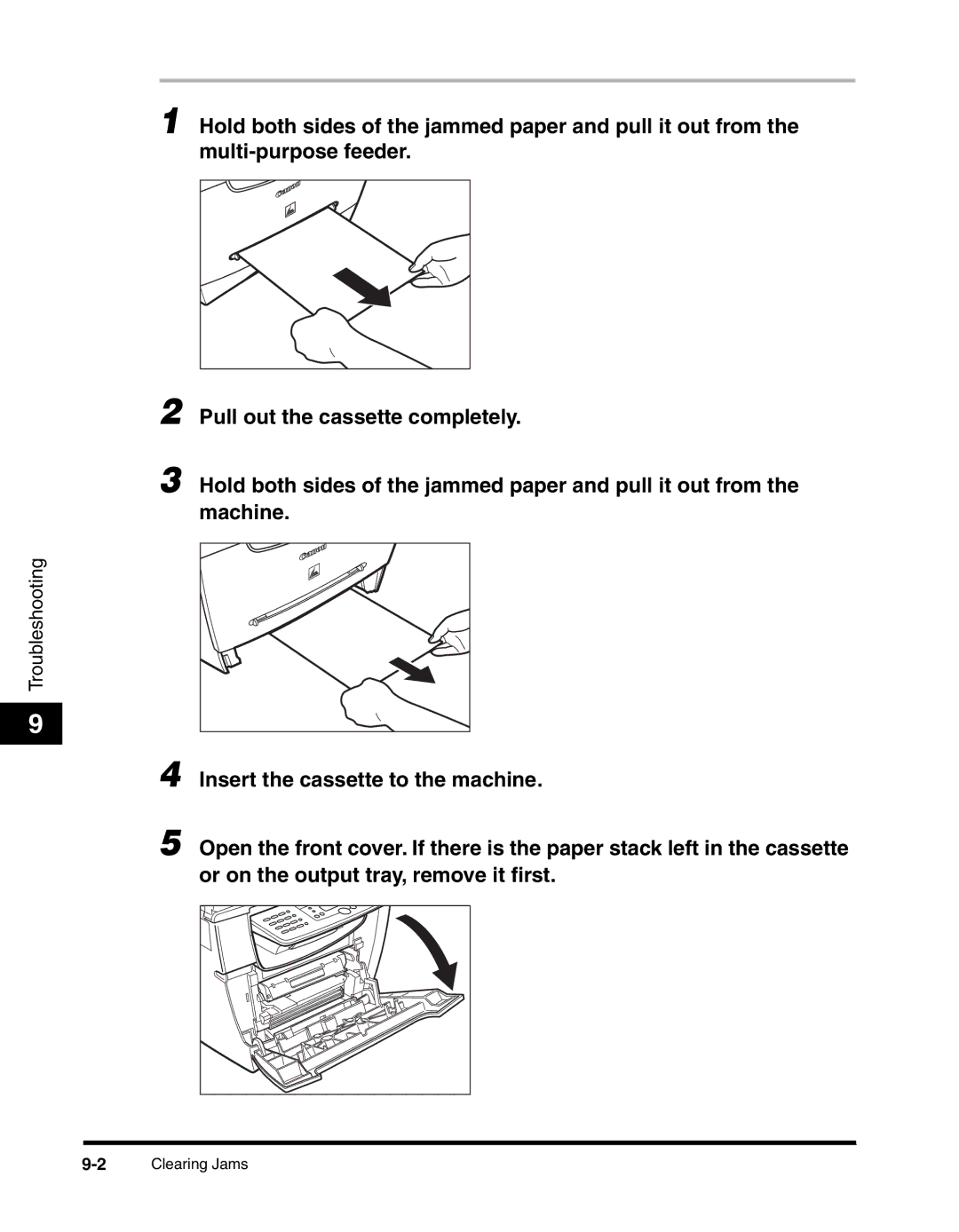 Canon MF55DD Series manual Troubleshooting 