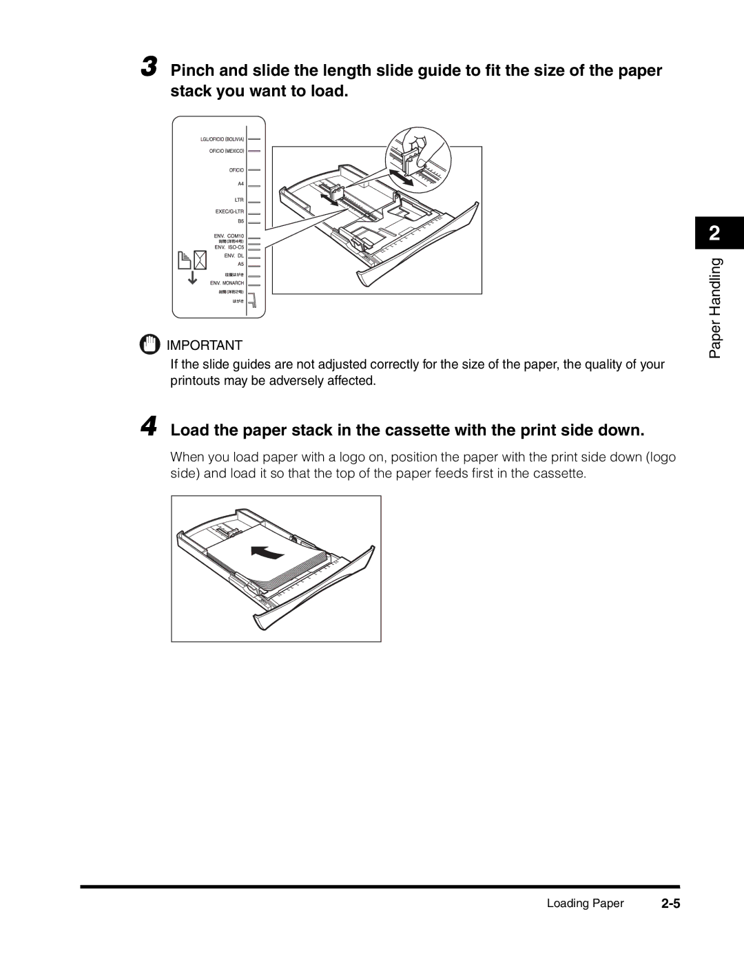 Canon MF55DD Series manual Loading Paper 