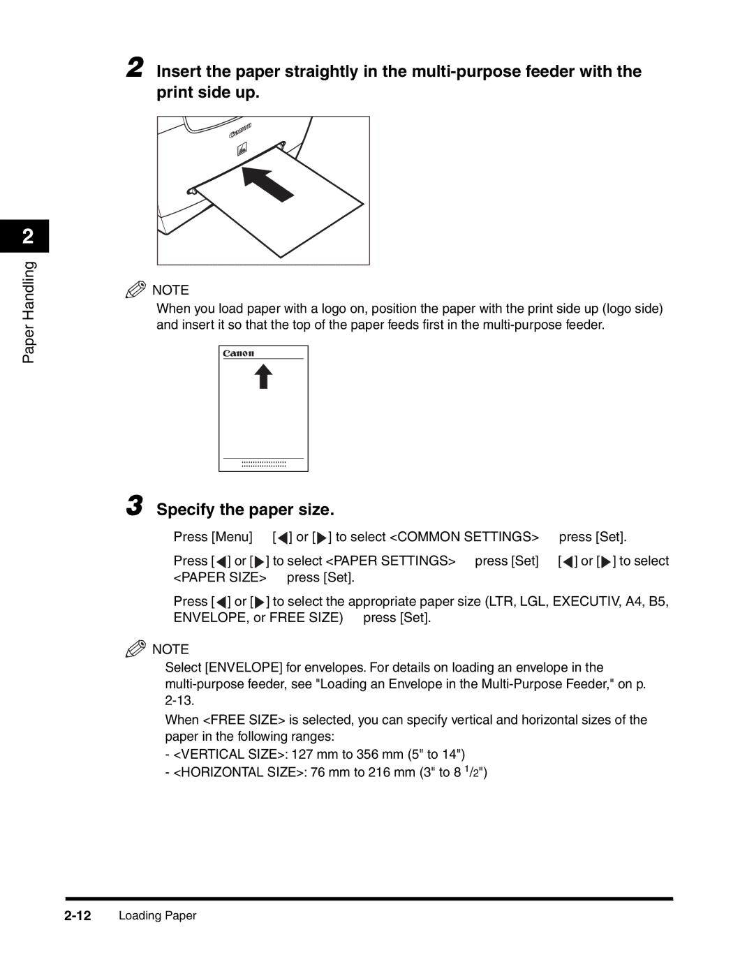 Canon MF55DD Series manual 12Loading Paper 