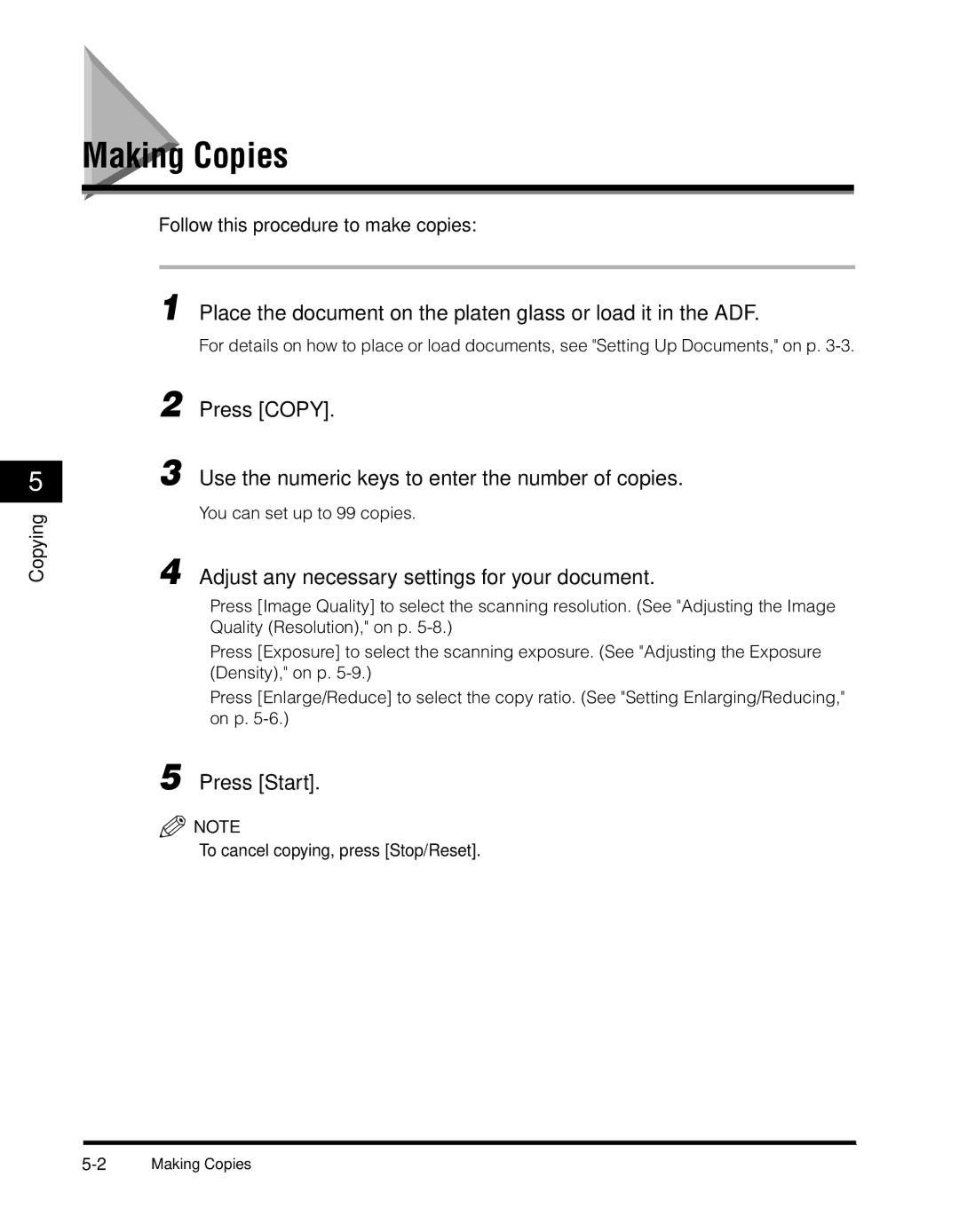 Canon MF55DD Series manual Copying 