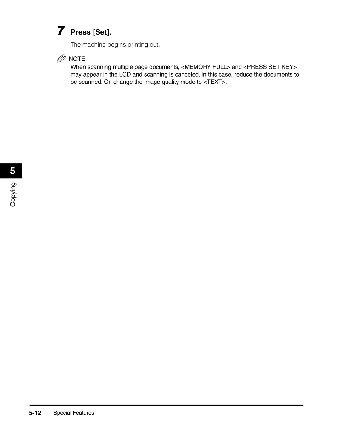 Canon MF55DD Series manual 12Special Features 