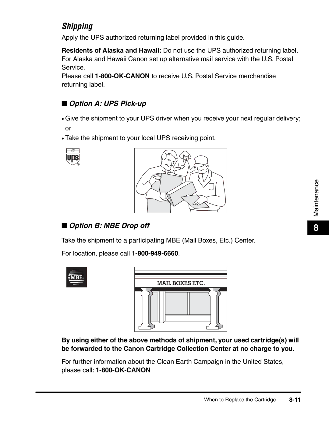 Canon MF55DD Series manual Shipping, Please call 1-800-OK-CANON 