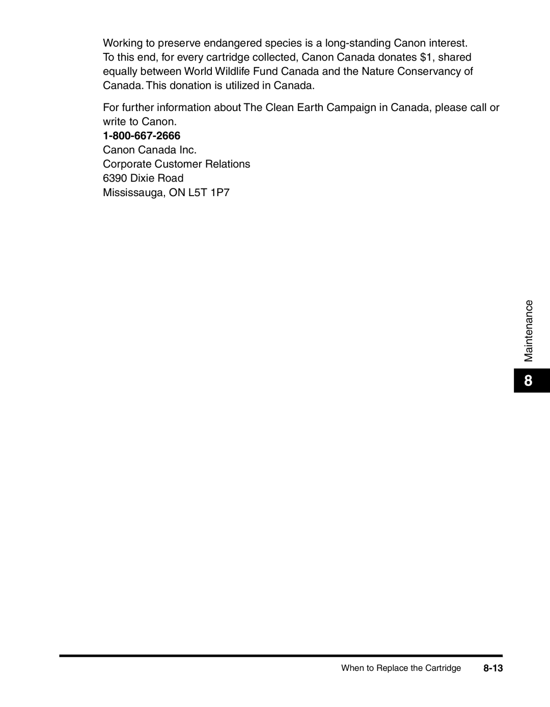 Canon MF55DD Series manual When to Replace the Cartridge 