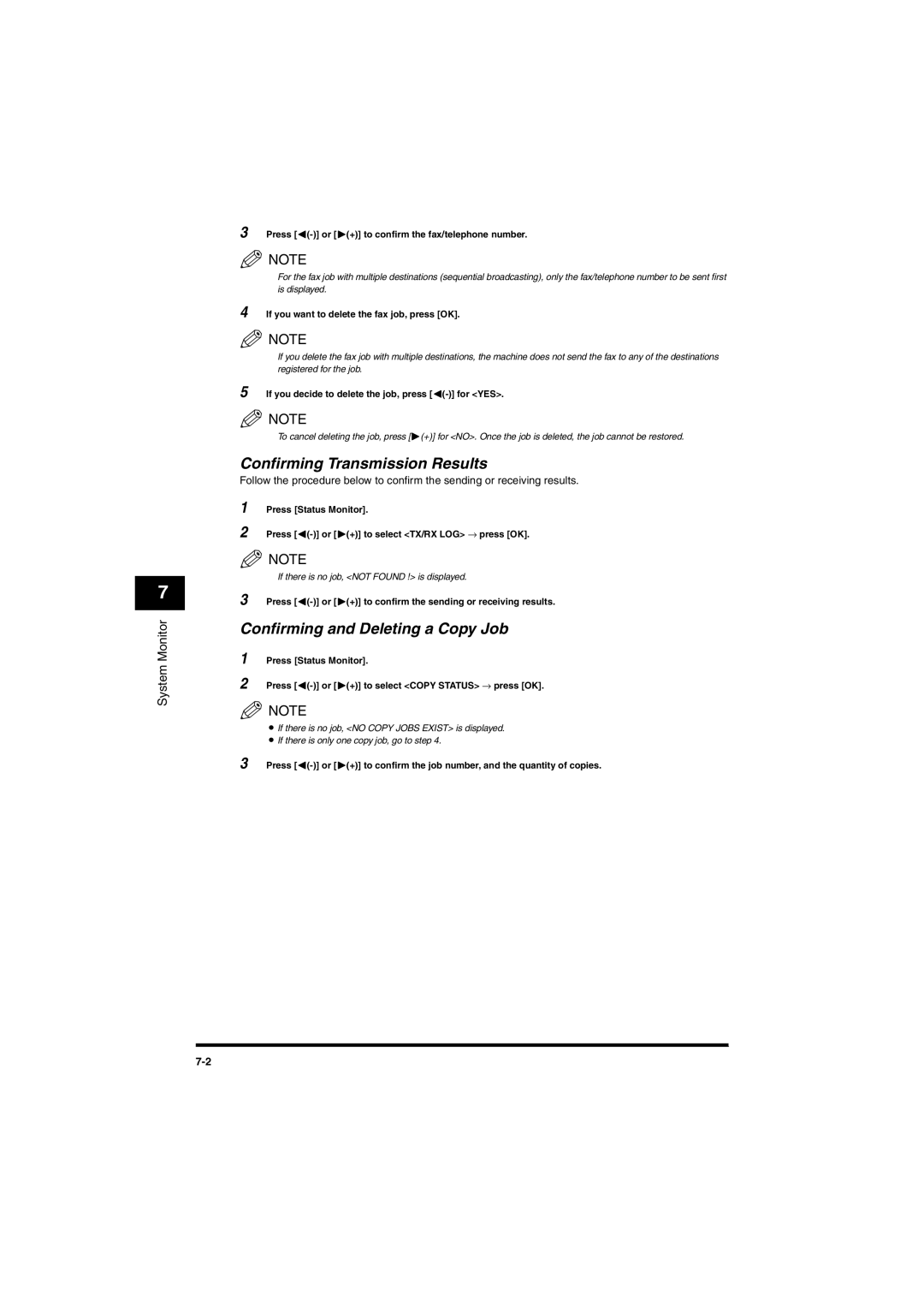 Canon MF5650 manual Confirming Transmission Results, Confirming and Deleting a Copy Job 