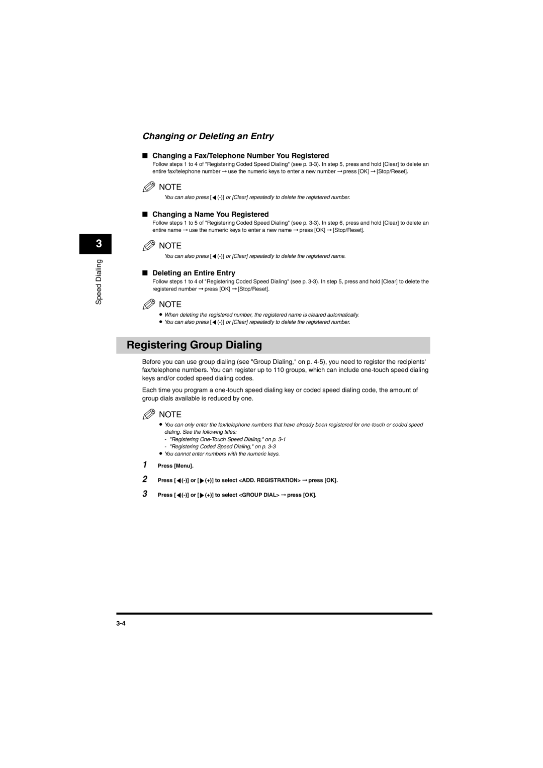 Canon MF5770, MF5750 manual Registering Group Dialing 