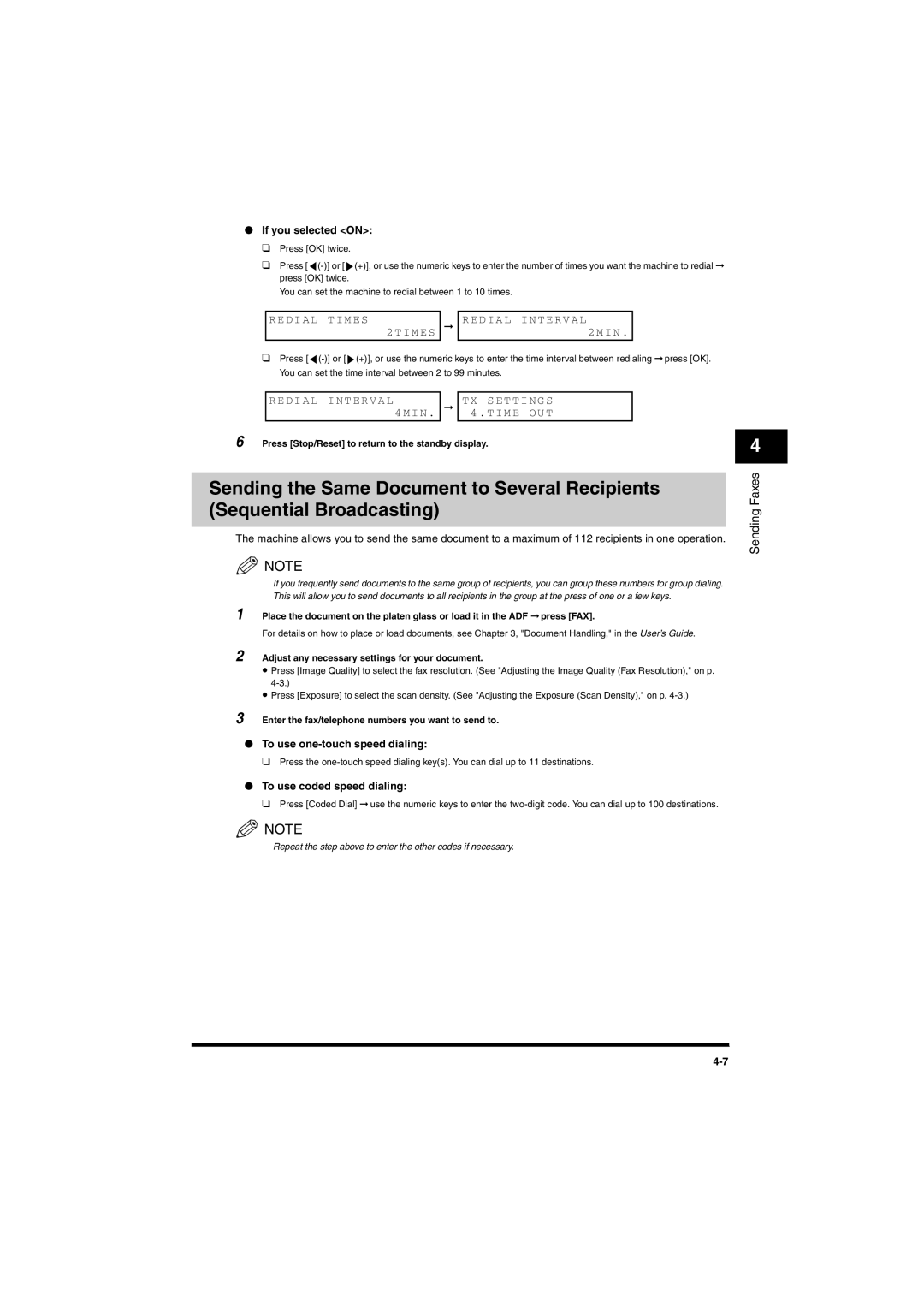 Canon MF5750, MF5770 manual If you selected on, Enter the fax/telephone numbers you want to send to 