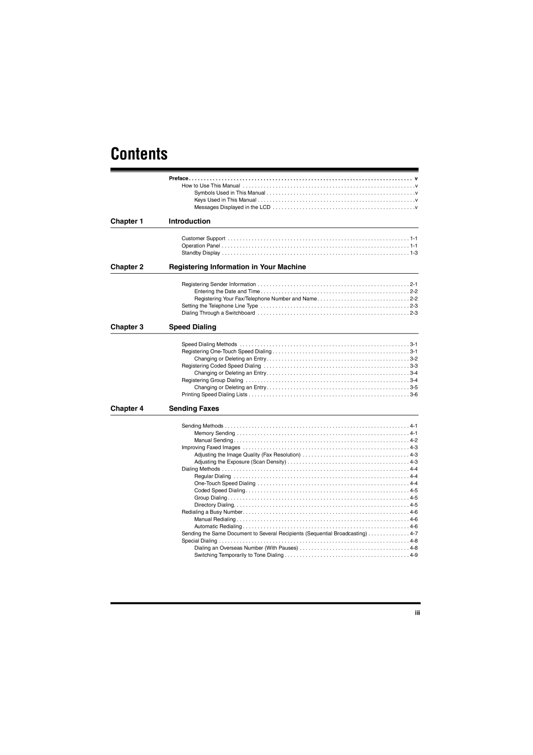 Canon MF5750, MF5770 manual Contents 