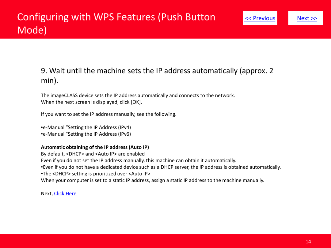 Canon MF5950dw manual Automatic obtaining of the IP address Auto IP 