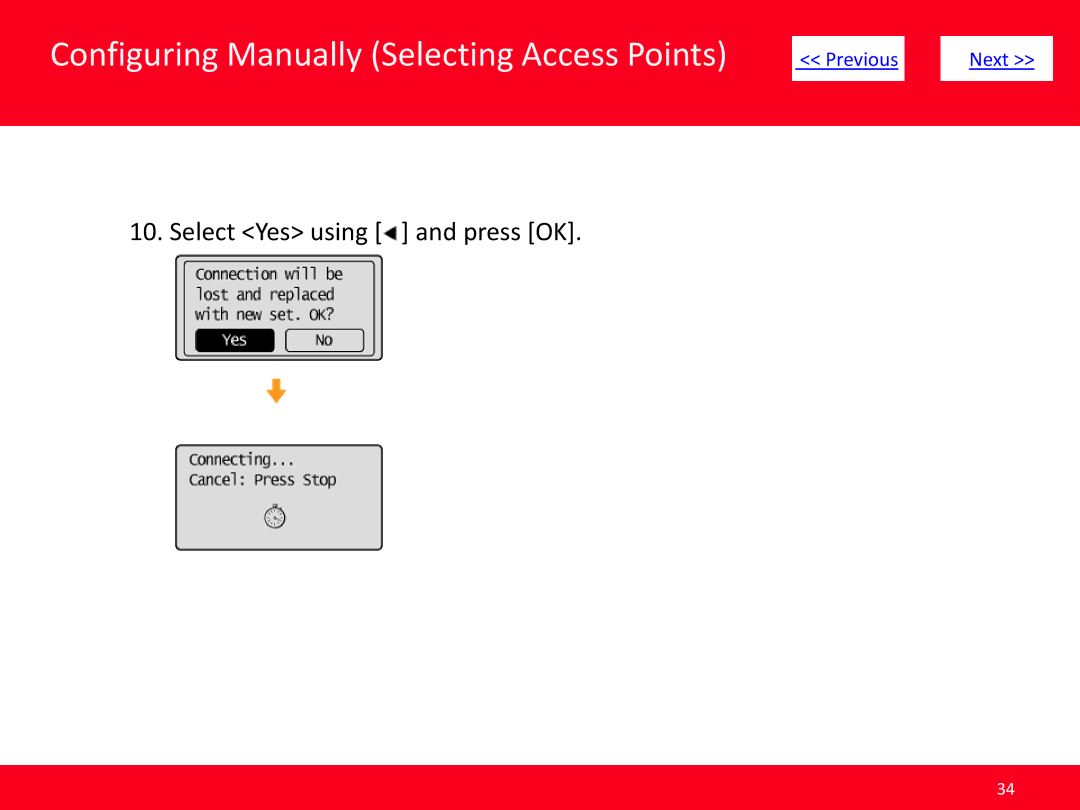 Canon MF5950dw manual Select Yes using and press OK 