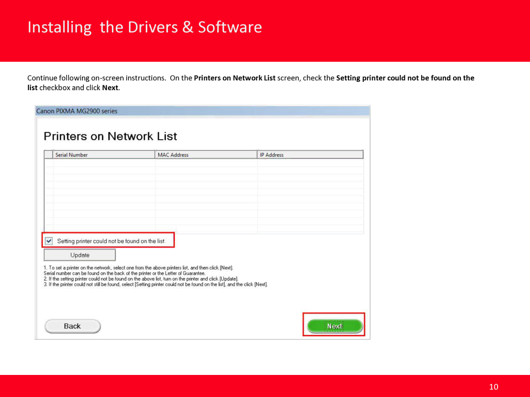 Canon MG2920 manual Installing the Drivers & Software 