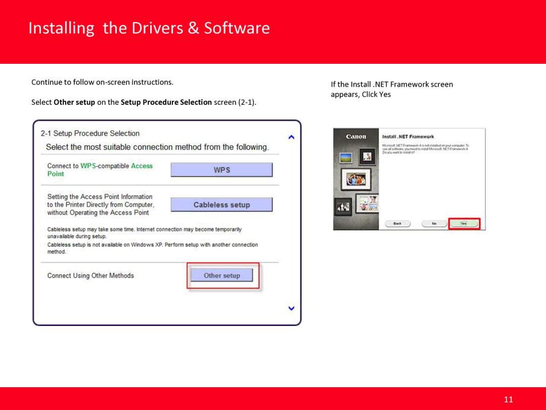 Canon MG2920 manual Select Other setup on the Setup Procedure Selection screen 