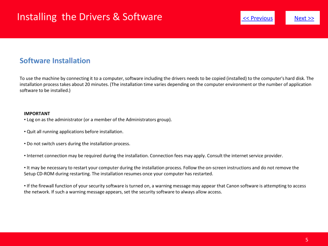 Canon Mg3220 manual Installing the Drivers & Software 