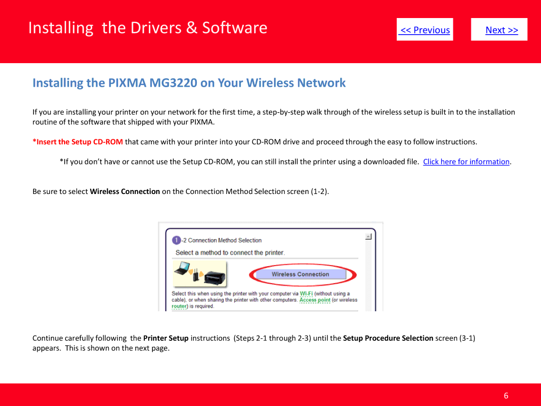 Canon Mg3220 manual Installing the Pixma MG3220 on Your Wireless Network 