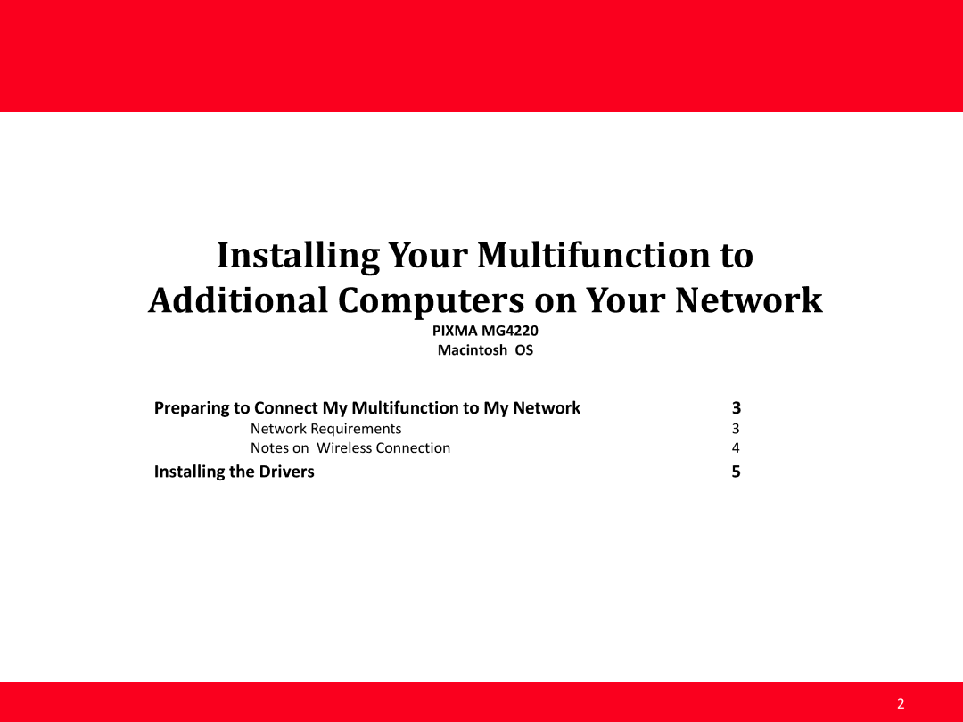 Canon MG4220 manual Preparing to Connect My Multifunction to My Network 