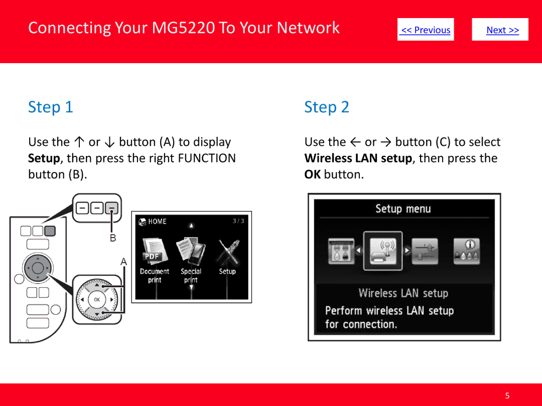 Canon manual Connecting Your MG5220 To Your Network 