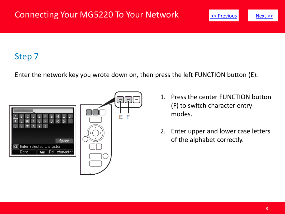 Canon manual Connecting Your MG5220 To Your Network 