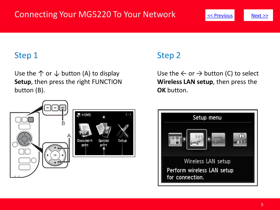 Canon manual Connecting Your MG5220 To Your Network 