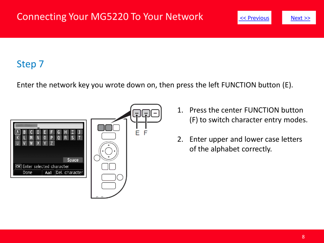 Canon manual Connecting Your MG5220 To Your Network 