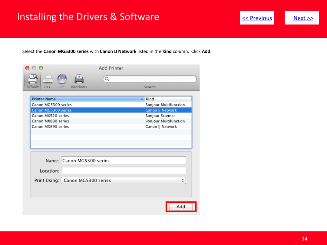 Canon MG5320 manual Installing the Drivers & Software 