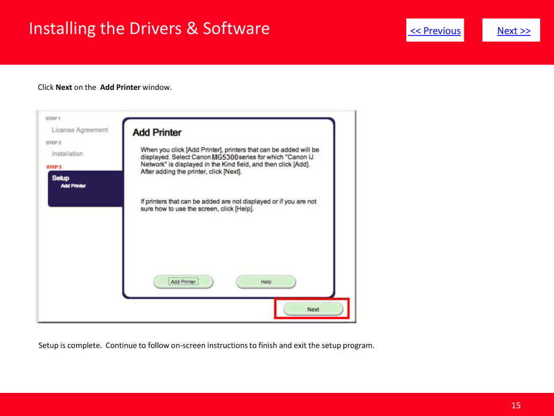 Canon MG5320 manual Installing the Drivers & Software 