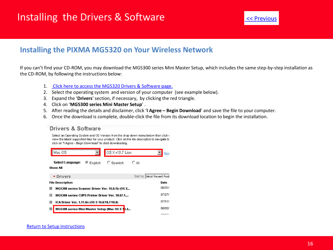 Canon manual Installing the Pixma MG5320 on Your Wireless Network 